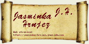 Jasminka Hrnjez vizit kartica